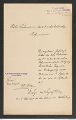 k.k. naturhistorisches Hofmuseum, Intendanzakten 1885-1896 (Hauer), Aktenzahl Z.547/1891, Seite 1
